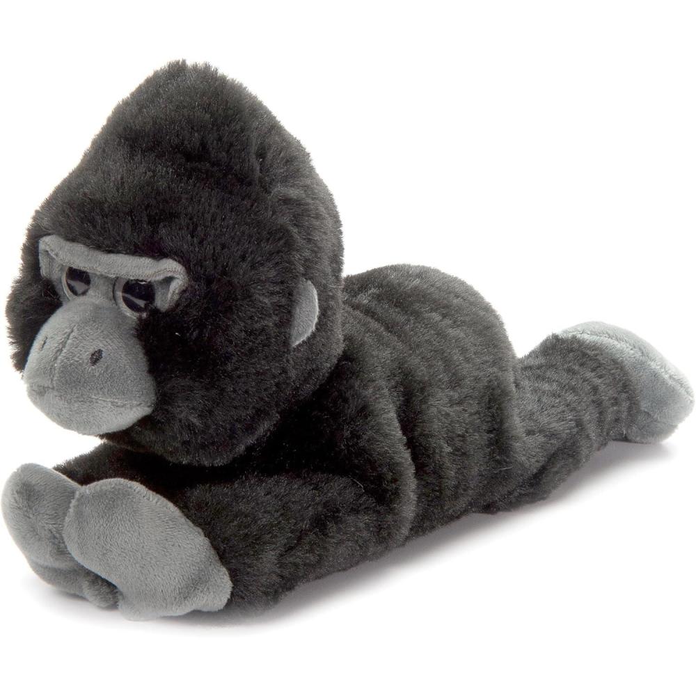 image:imageThe Petting Zoo Gorilla Stuffed Animal Plushie Slap Bracelet Gifts for Kids Slapstix Wildlife Animals Black Gorilla Plush Toy 9 inches