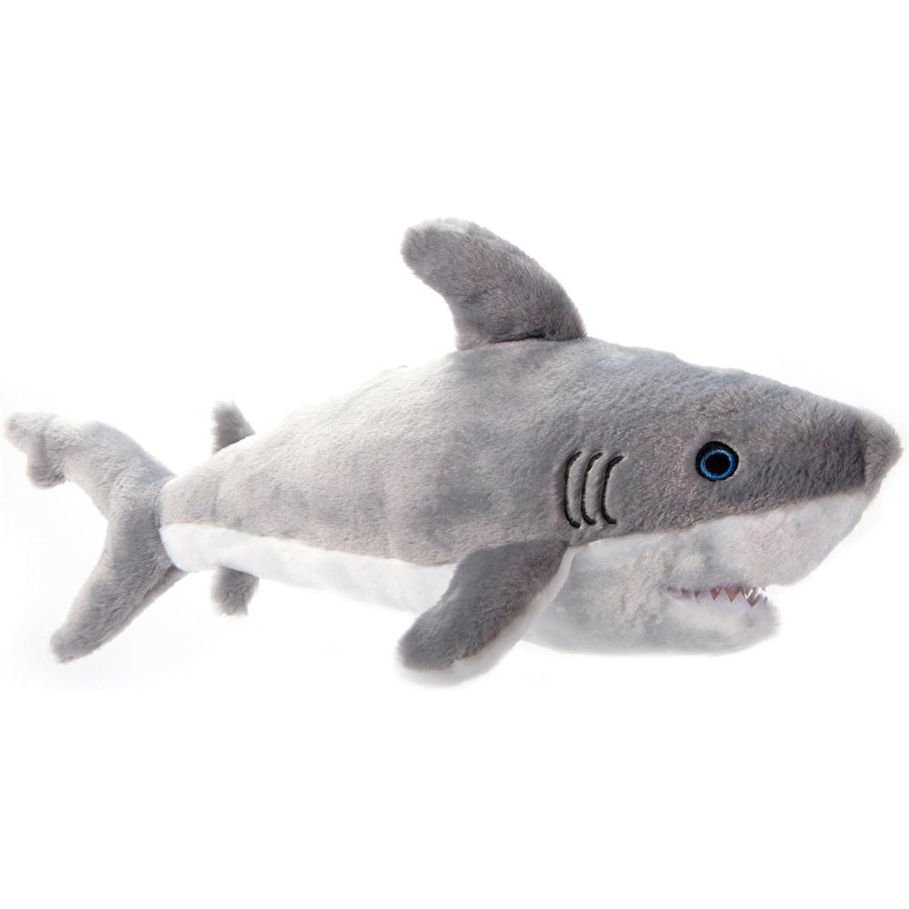 image:imageThe Petting Zoo Great White Shark Stuffed Animal Plushie Gifts for Kids Earth Keeperz Sealife Animals Zoologee Great White Shark Plush Toy 20 inches