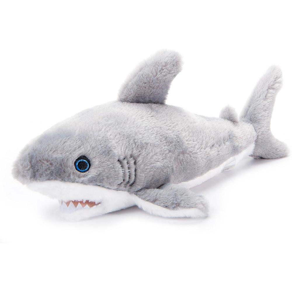 image:imageThe Petting Zoo Great White Shark Stuffed Animal Plushie Gifts for Kids Earth Keeperz Sealife Animals Zoologee Grey Great White Shark Plush Toy 16 inches