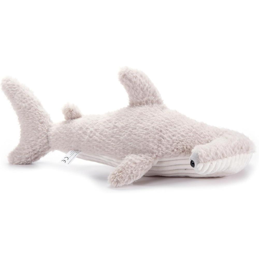 image:imageThe Petting Zoo Hammerhead Shark Stuffed Animal Plushie Gifts for Kids Fuzzlez Sealife Animals Gray Shark Plush Toy 17 Inches