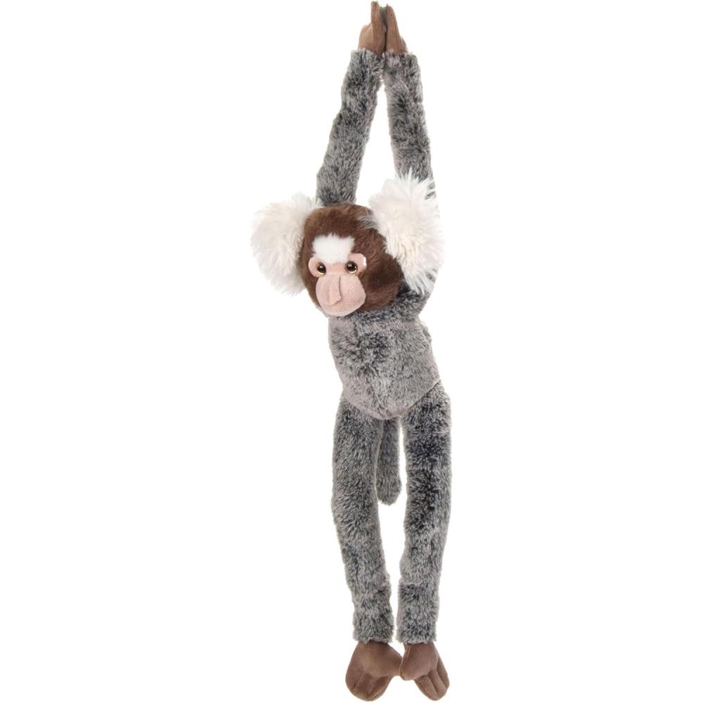 image:imageThe Petting Zoo Hanging Common Marmoset Monkey Stuffed Animal Plushie Gifts for Kids Wildlife Animals Monkey Plush Toy 20 Inches