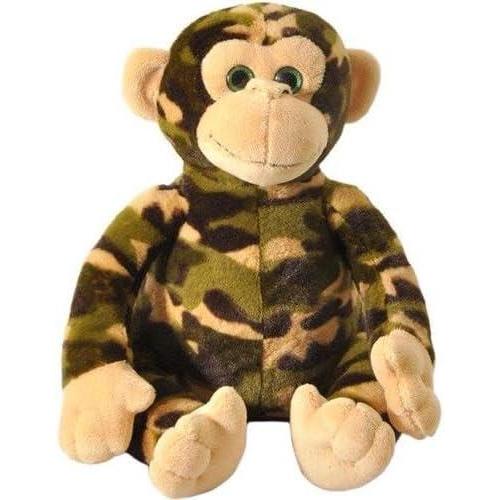 image:imageThe Petting Zoo Hanging Monkey Stuffed Animals Plush Toys for Girls and Boys Camo Monkey Plush Toy 20inch PinkGreen