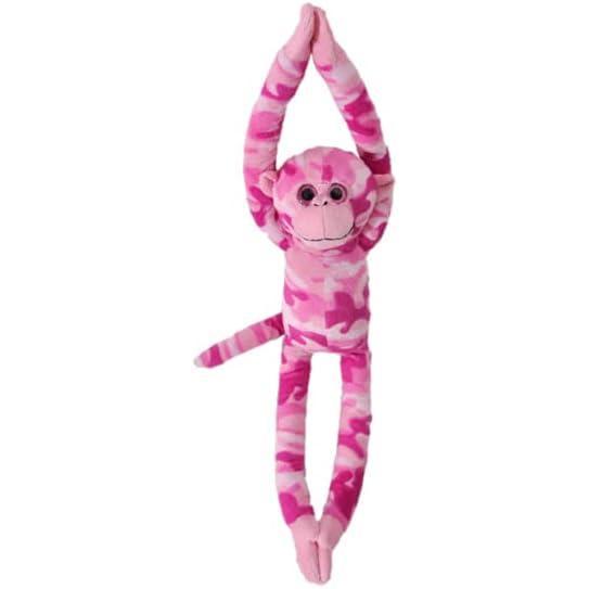 image:imageThe Petting Zoo Hanging Monkey Stuffed Animals Plush Toys for Girls and Boys Camo Monkey Plush Toy 20inch PinkPink