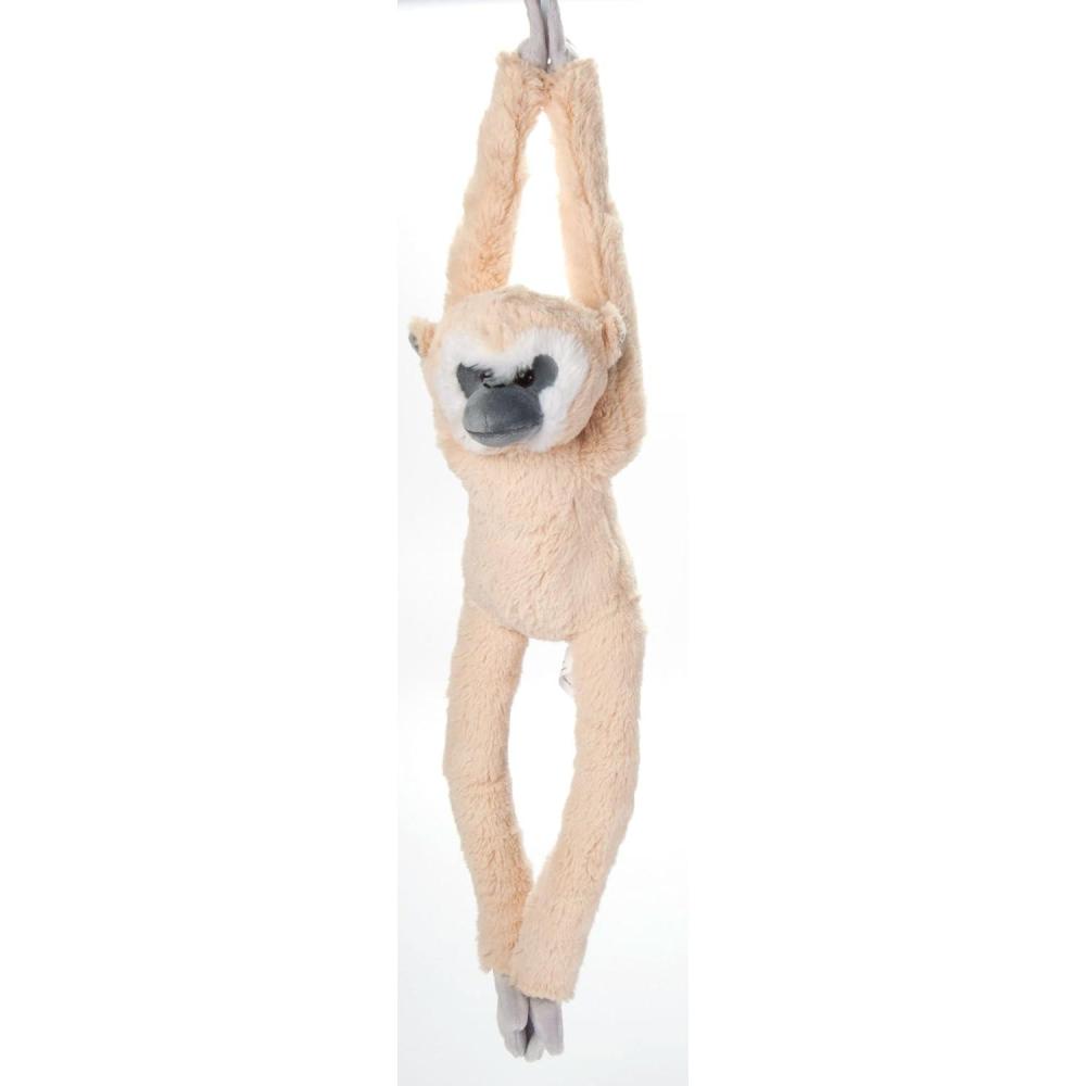 image:imageThe Petting Zoo Hanging WhiteHanded Gibbon Monkey Stuffed Animal Plushie Gifts for Kids Wildlife Animals Monkey Plush Toy 20 Inches