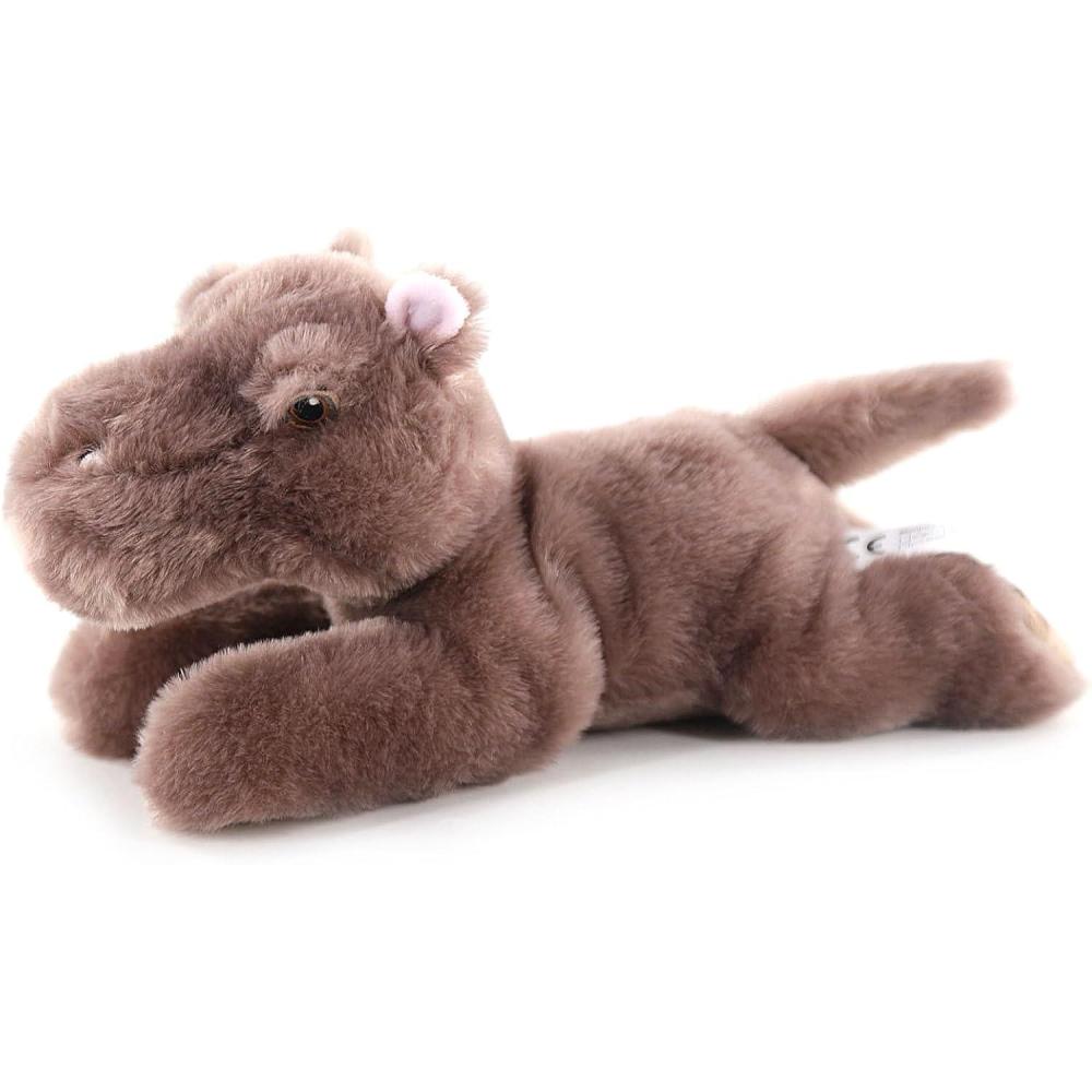 image:imageThe Petting Zoo Hippo Stuffed Animal Plushie Gifts for Kids Earth Keeperz Wildlife Animals Zoologee Grey Hippo Plush Toy 10 inches
