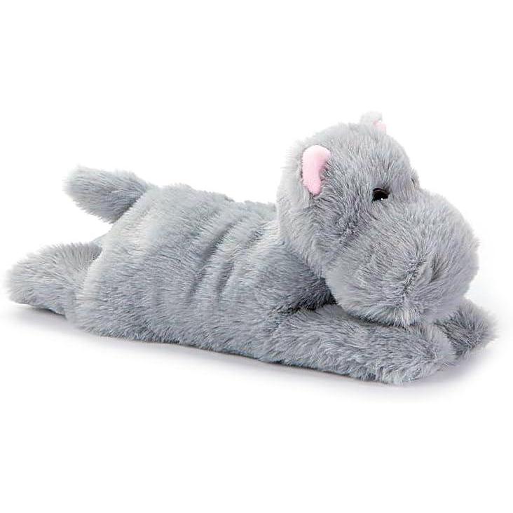 image:imageThe Petting Zoo Hippo Stuffed Animal Plushie Slap Bracelet Gifts for Kids Slapstix Wildlife Animals Grey Hippo Plush Toy 9 inches