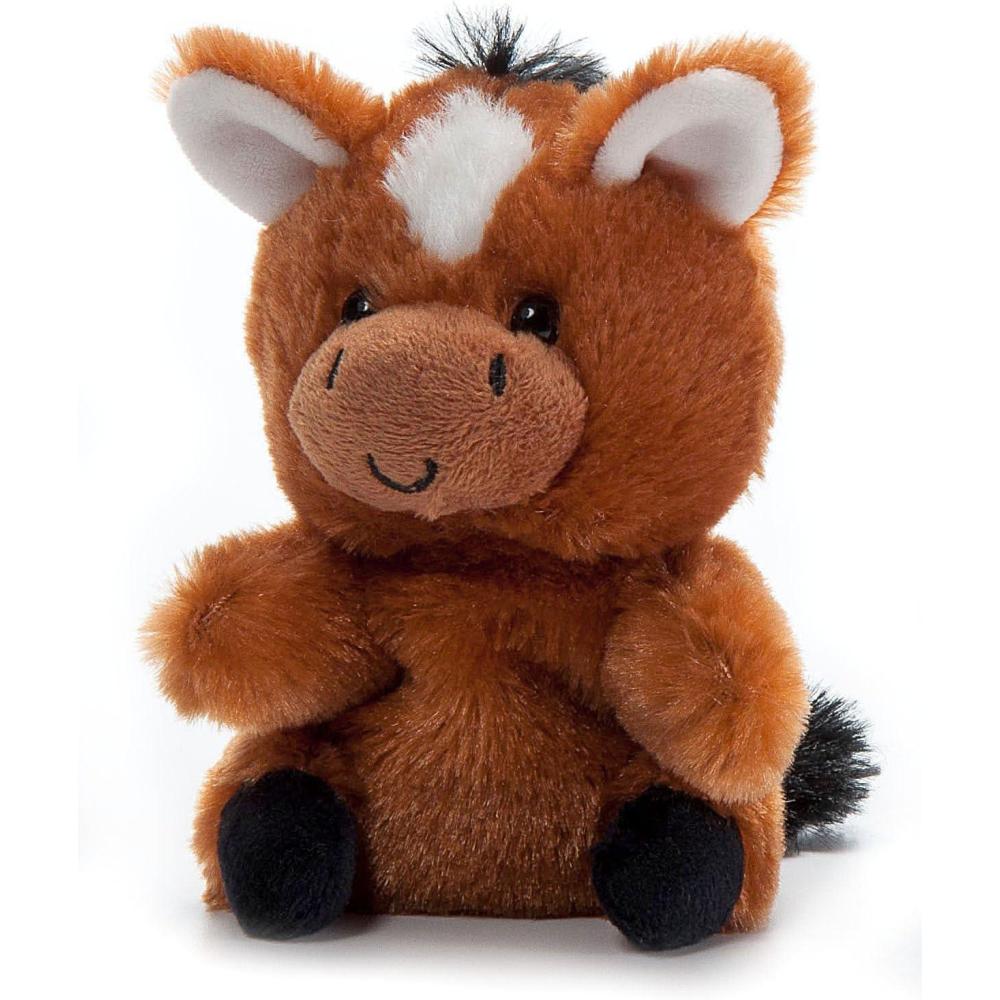 image:imageThe Petting Zoo Horse Stuffed Animal Plushie Gifts for Kids Nuggetz Wildlife Animals Brown Horse Plush Toy 6 inchesSmall