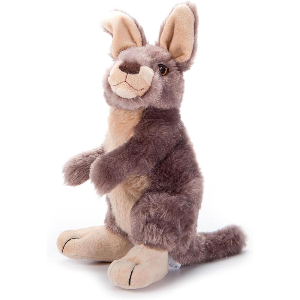 image:imageThe Petting Zoo Kangaroo Stuffed Animal Plushie Gifts for Kids Earth Keeperz Wildlife Australia Animals Zoologee Kangaroo Plush Toy 10 inches
