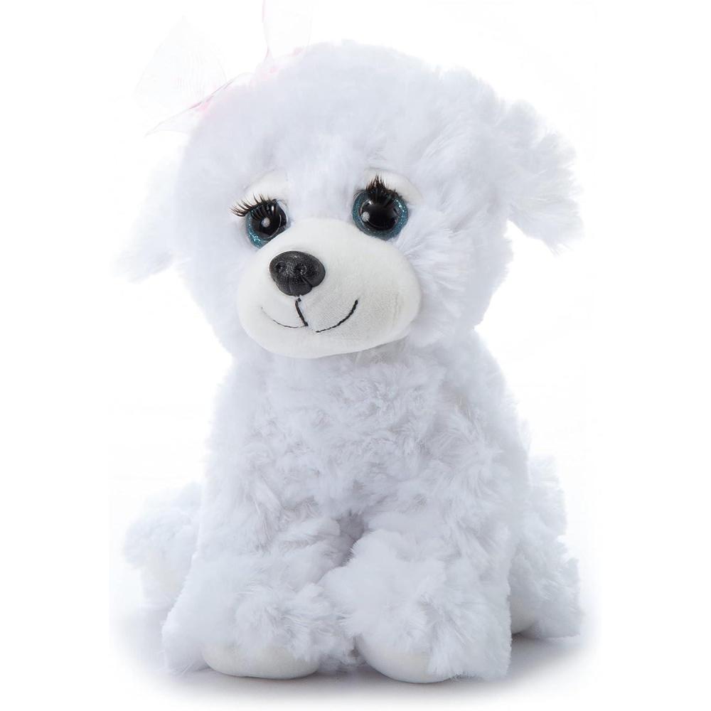 image:imageThe Petting Zoo Lashz Bichon Frise Dog Stuffed Animal Gifts for Girls Plush Toy 10 inches