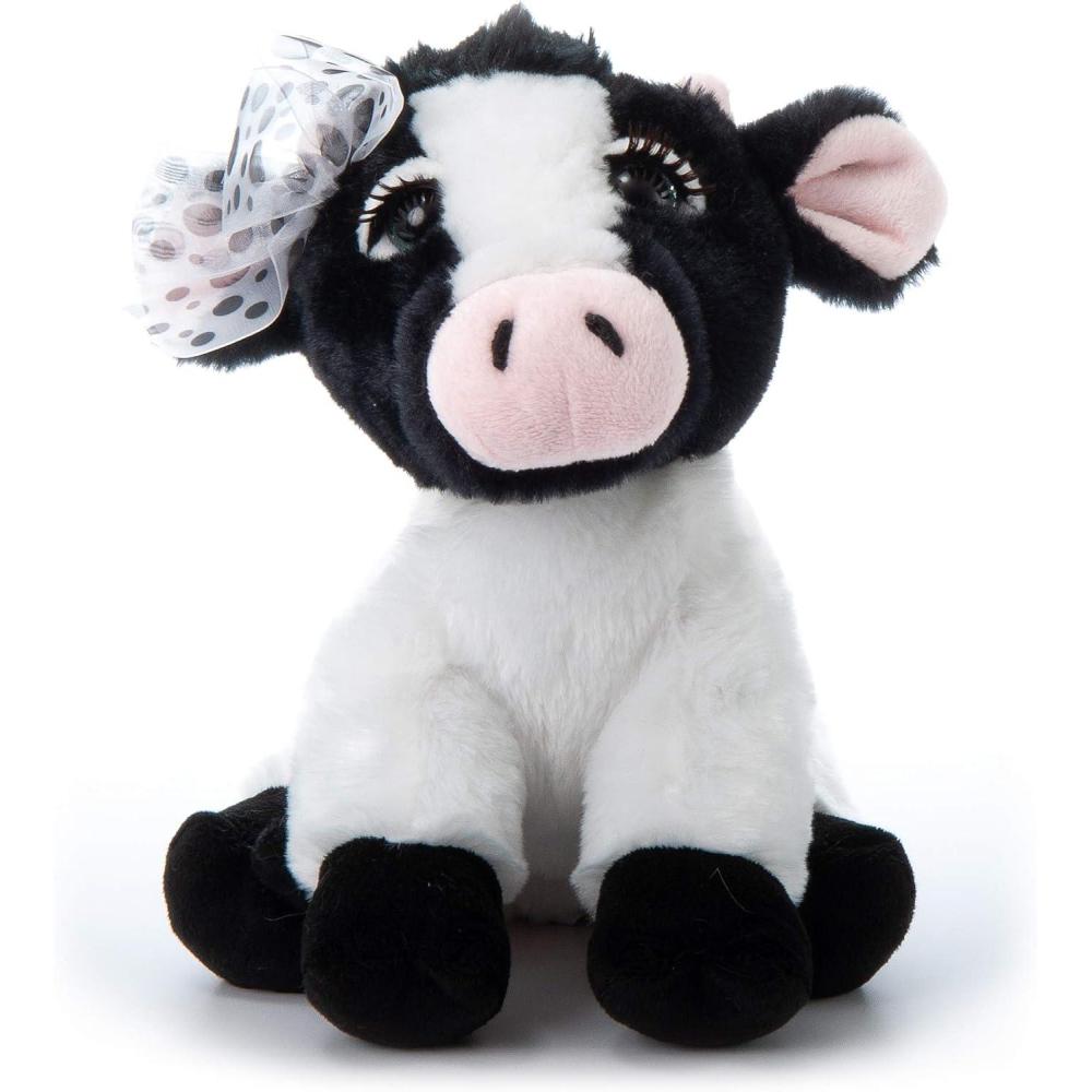 image:imageThe Petting Zoo Lashz Cow Stuffed Animal Gifts for Girls Plush Toy 10 inches