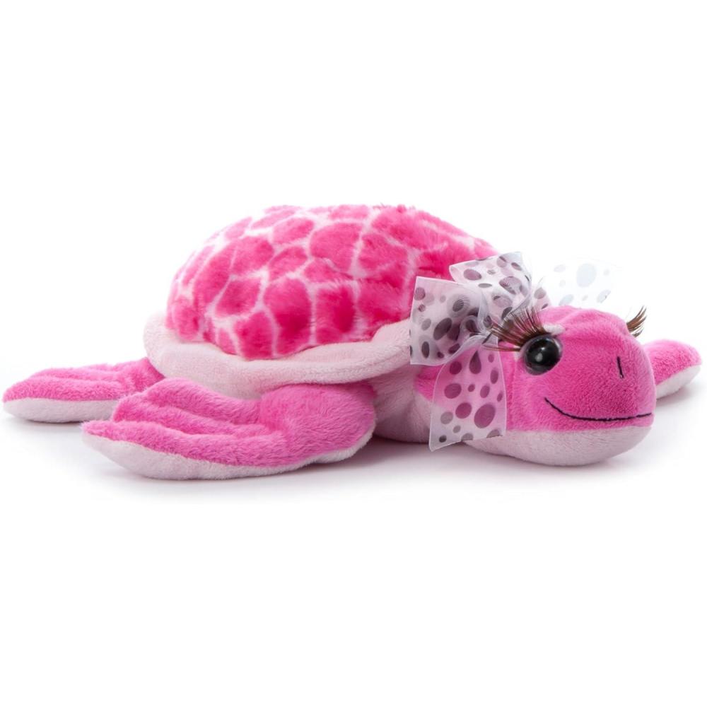 image:imageThe Petting Zoo Lashz Pink Sea Turtle Stuffed Animal Gifts for Girls Plush Toy 12 inches