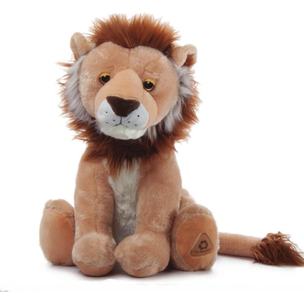 image:imageThe Petting Zoo Lion Stuffed Animal Gifts for Kids Wild Onez Zoo Animals Jumbo Lion Plush Toy 20 inches