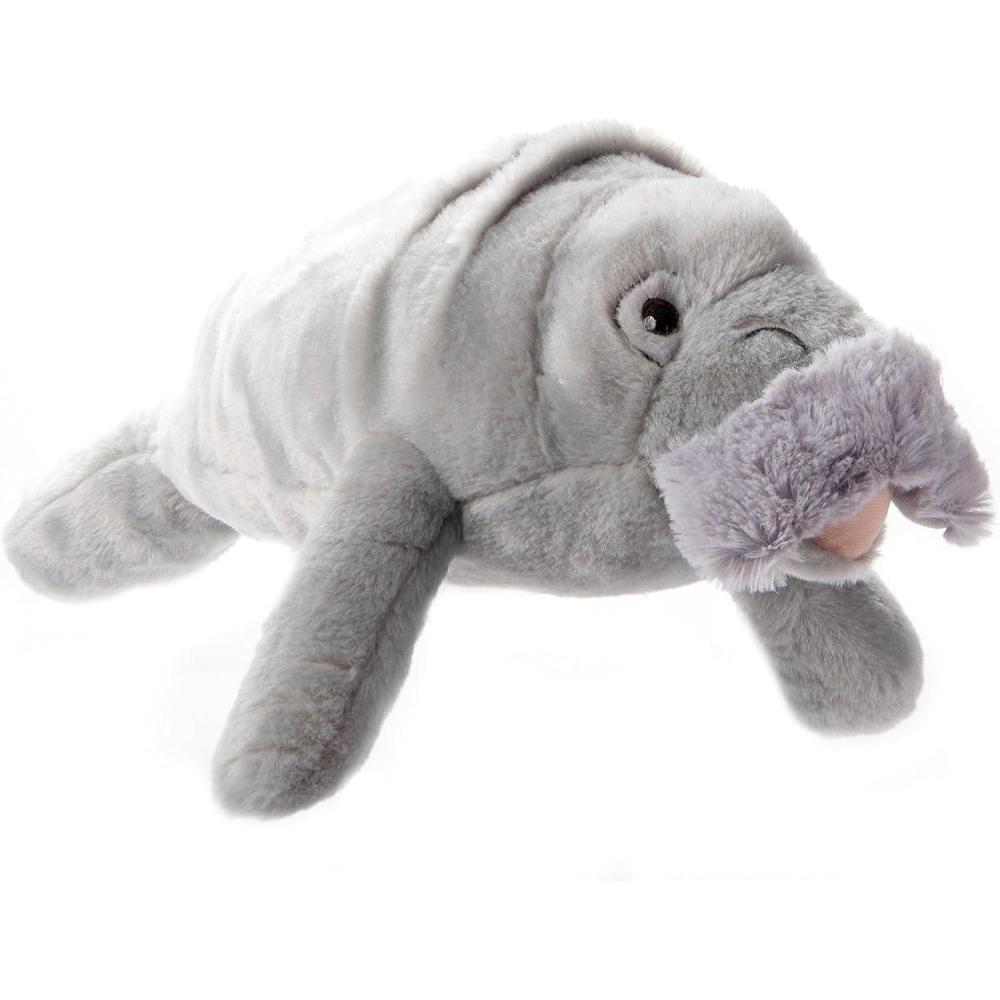 image:imageThe Petting Zoo Manatee Stuffed Animal Plushie Gifts for Kids Earth Keeperz Sealife Animals Zoologee Grey Manatee Plush Toy 18 inches