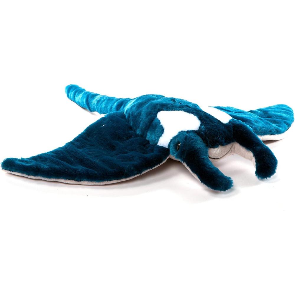 image:imageThe Petting Zoo Manta Ray Stuffed Animal Plushie Gifts for Kids Wild Onez Ocean Animals Jumbo Stingray Plush Toy 42 inches from Tip of Tail to Head