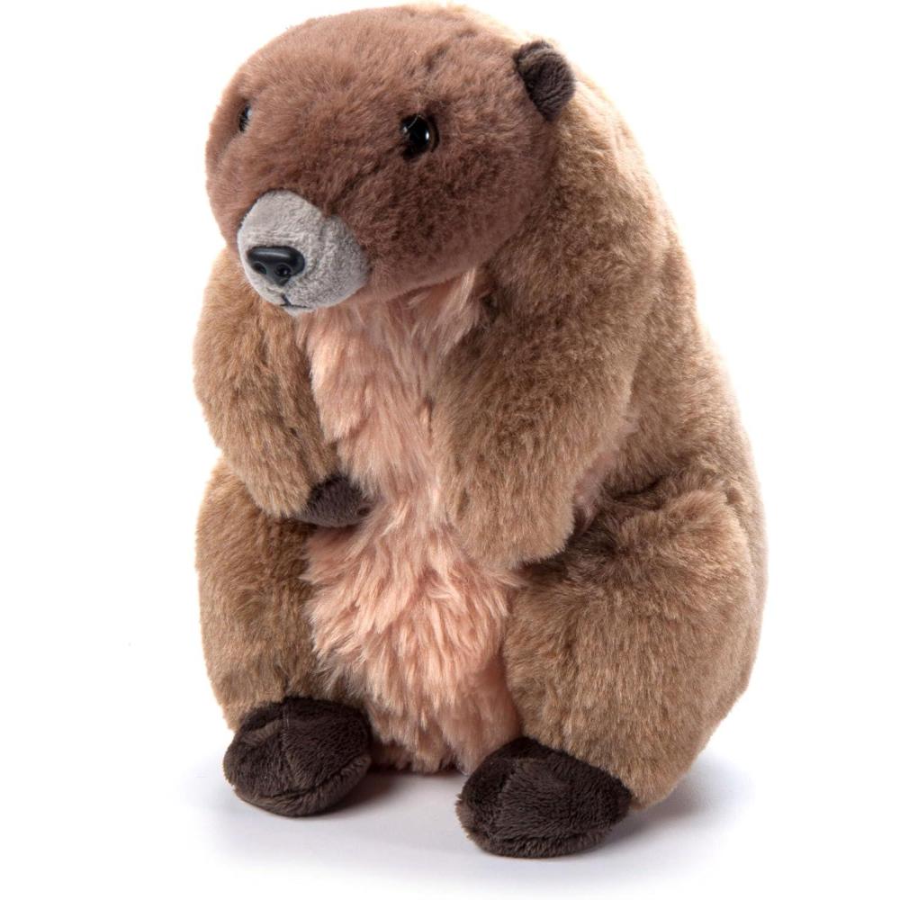 image:imageThe Petting Zoo Marmot Stuffed Animal Plushie Gifts for Kids Wild Onez Animals Marmot Plush Toy 9 inches