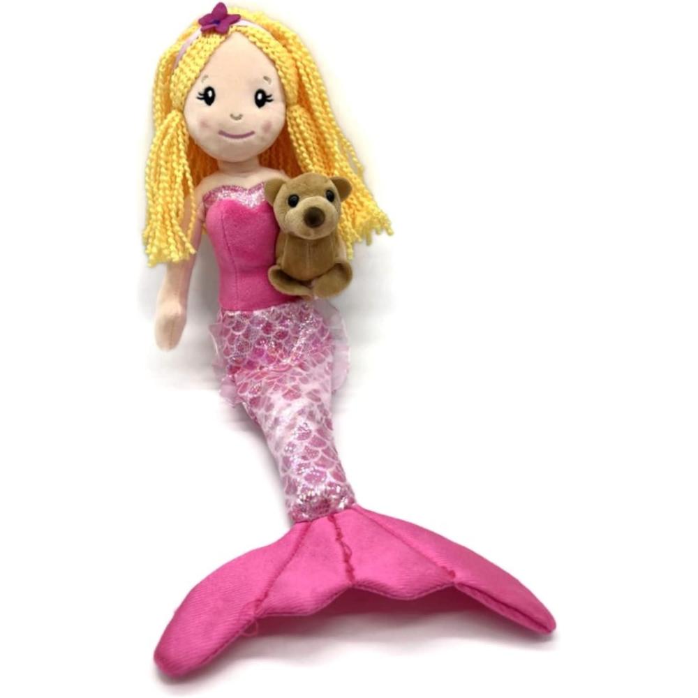 image:imageThe Petting Zoo Mermaid Doll with Sea Lion Stuffed Animal Great Gifts for Girls Mermaid Plush Doll with Sea Lion Plush Toy 17 inch Blonde
