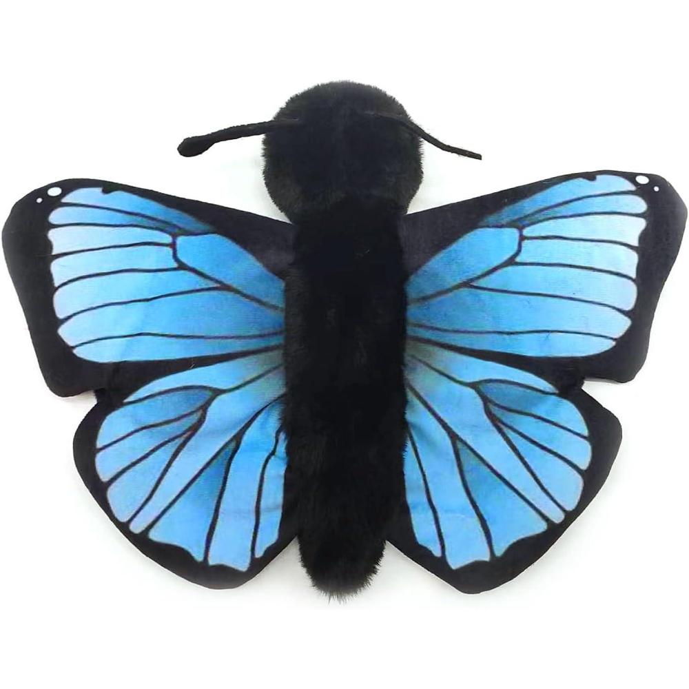 image:imageThe Petting Zoo Monarch Butterfly Stuffed Animal Plushie Slap Bracelet Gifts for Kids Slapstix Wildlife Animals Blue Monarch Butterfly Plush Toy 9 inches