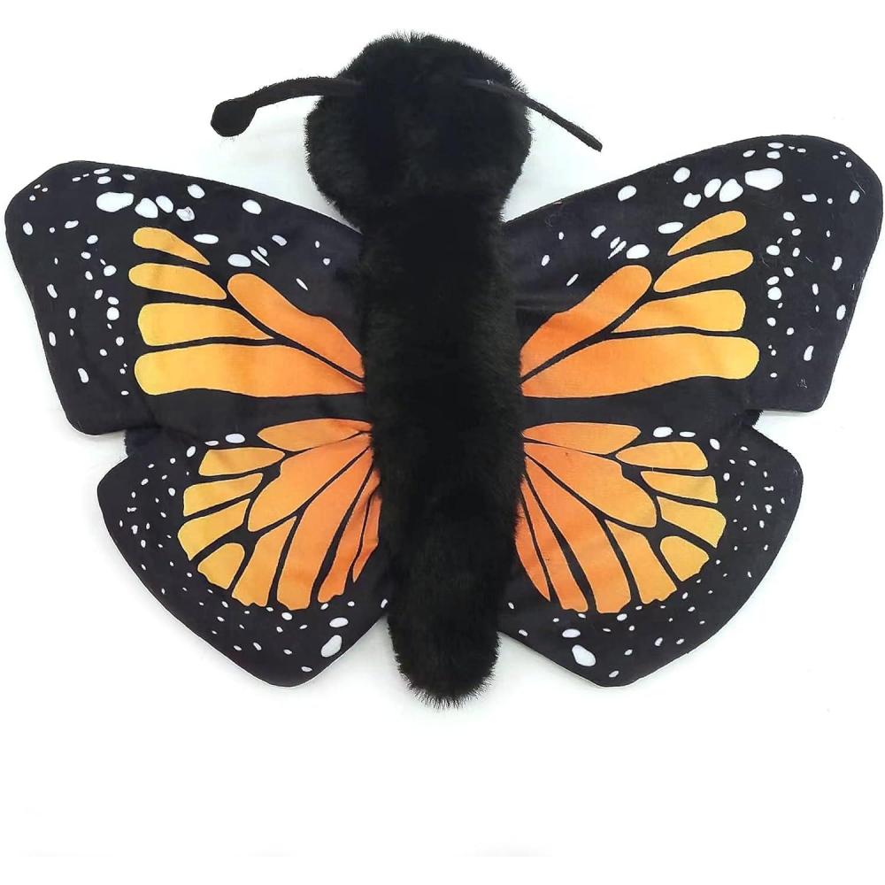 image:imageThe Petting Zoo Monarch Butterfly Stuffed Animal Plushie Slap Bracelet Gifts for Kids Slapstix Wildlife Animals Orange Monarch Butterfly Plush Toy 9 inches