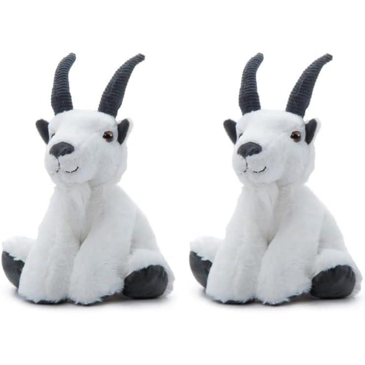 image:imageThe Petting Zoo Mountain Goat Stuffed Animal Plushie Gifts for Kids Wild Onez Wildlife Animals Goat Plush Toy 9 inches9 in Pack of 2