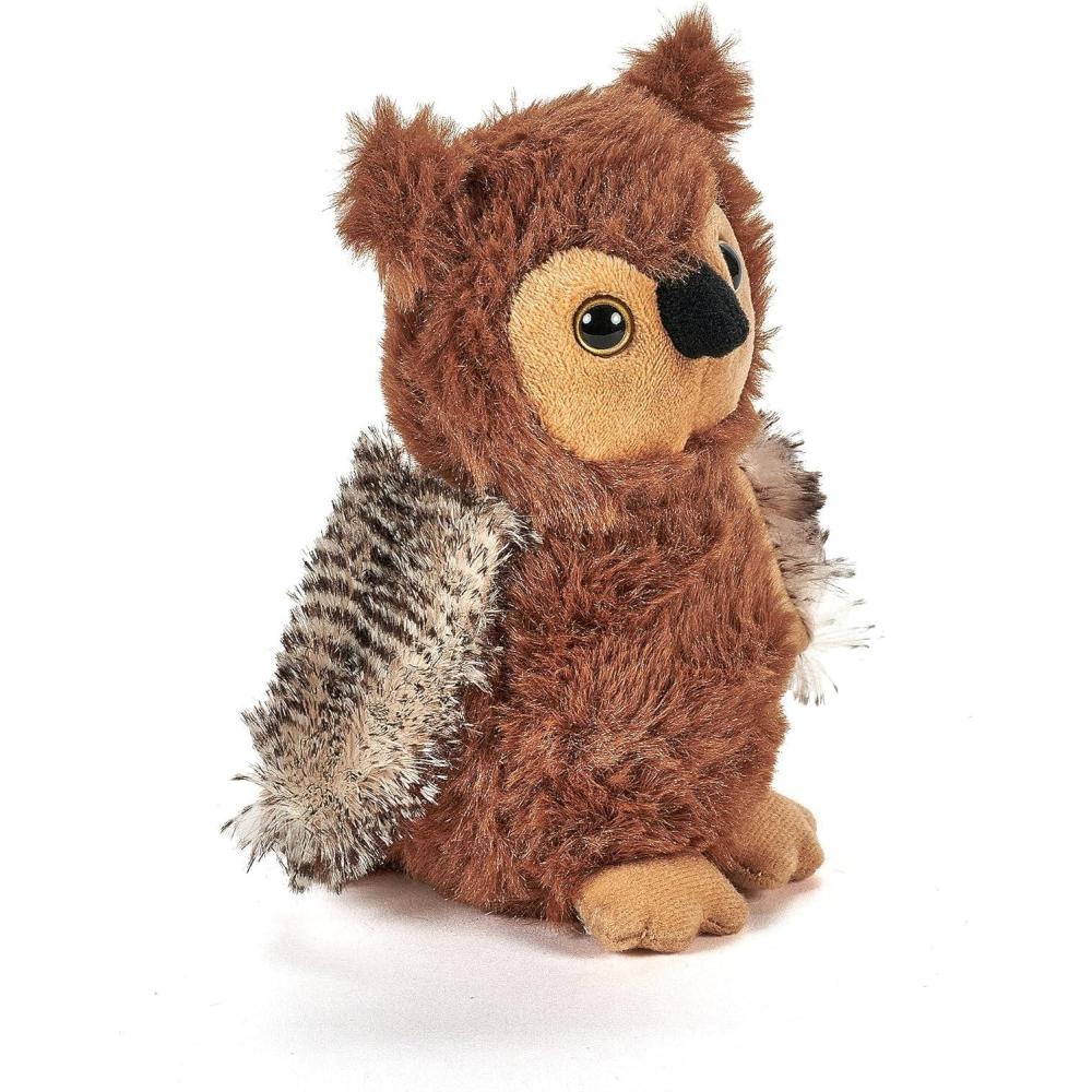 image:imageThe Petting Zoo Owl Stuffed Animal Plushie Gifts for Kids Wild Onez Babiez Wildlife Animals Brown Owl Plush Toy 6 Inches