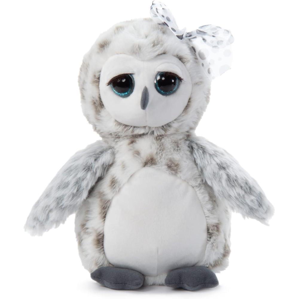 image:imageThe Petting Zoo Owl Stuffed Animal Plushie Lashz Animals Owl Plush Toy 10 inches