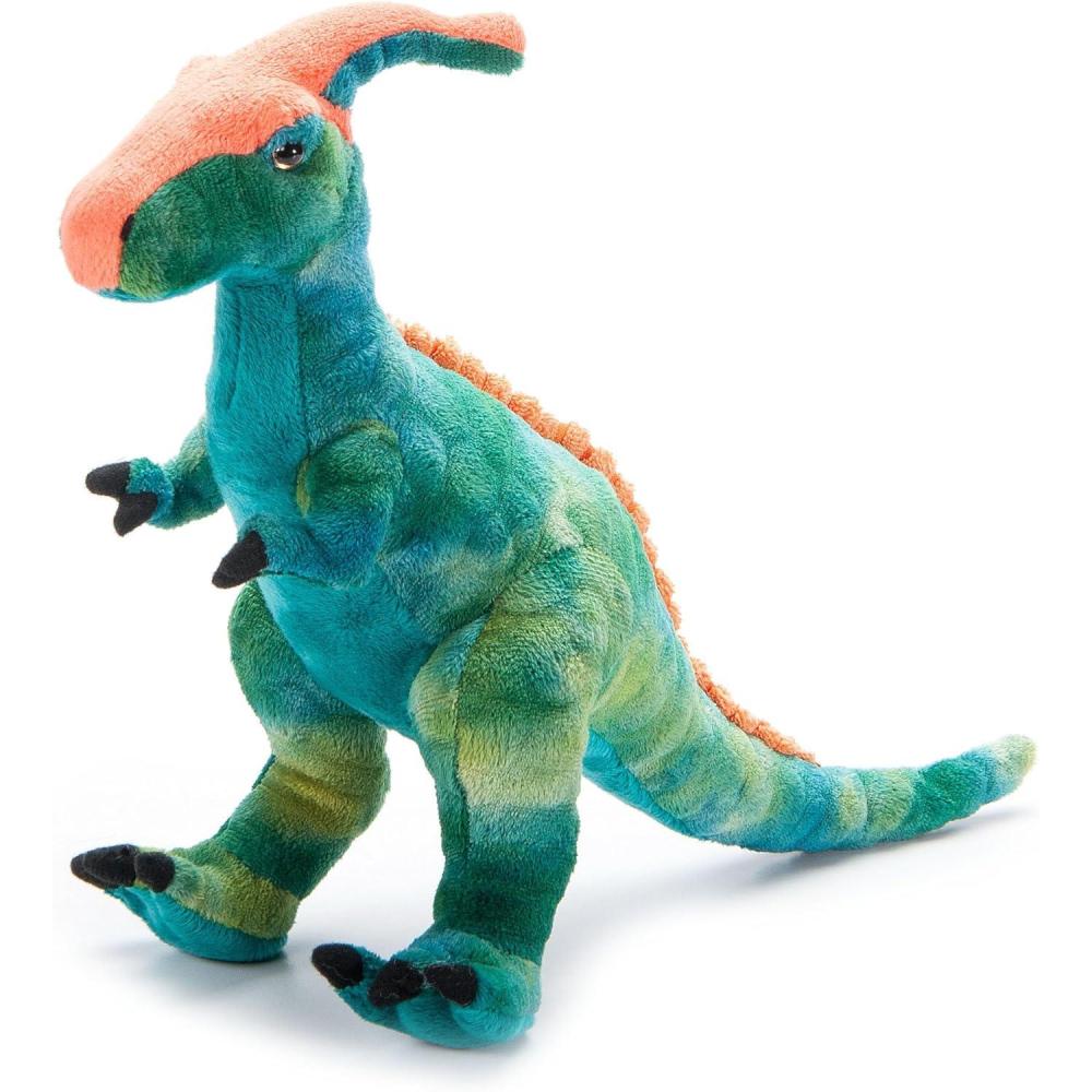 image:imageThe Petting Zoo Parasaurolophus Dinosaur Stuffed Animal Plushie Dinosaur Animals Green Dinosaur Plush Toy 22 inches