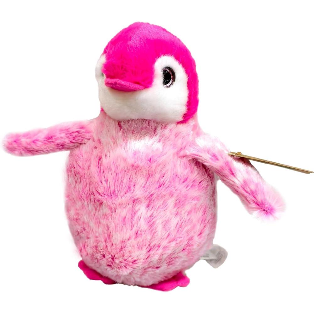 image:imageThe Petting Zoo Penguin Stuffed Animal Gifts for Girls Colorful Frosted Penguin Plush Toy 7 Inch Pink