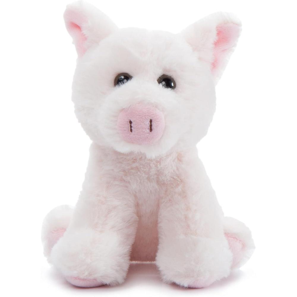 image:imageThe Petting Zoo Pig Stuffed Animal Plushie Gifts for Kids Wild Onez Babiez Farm Animals Pig Plush Toy 6 inches6 in