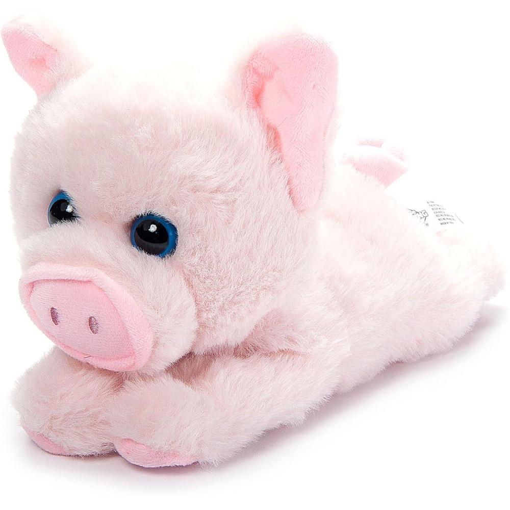 image:imageThe Petting Zoo Pig Stuffed Animal Plushie Slap Bracelet Gifts for Kids Slapstix Wildlife Animals Pink Pig Plush Toy 10 inches