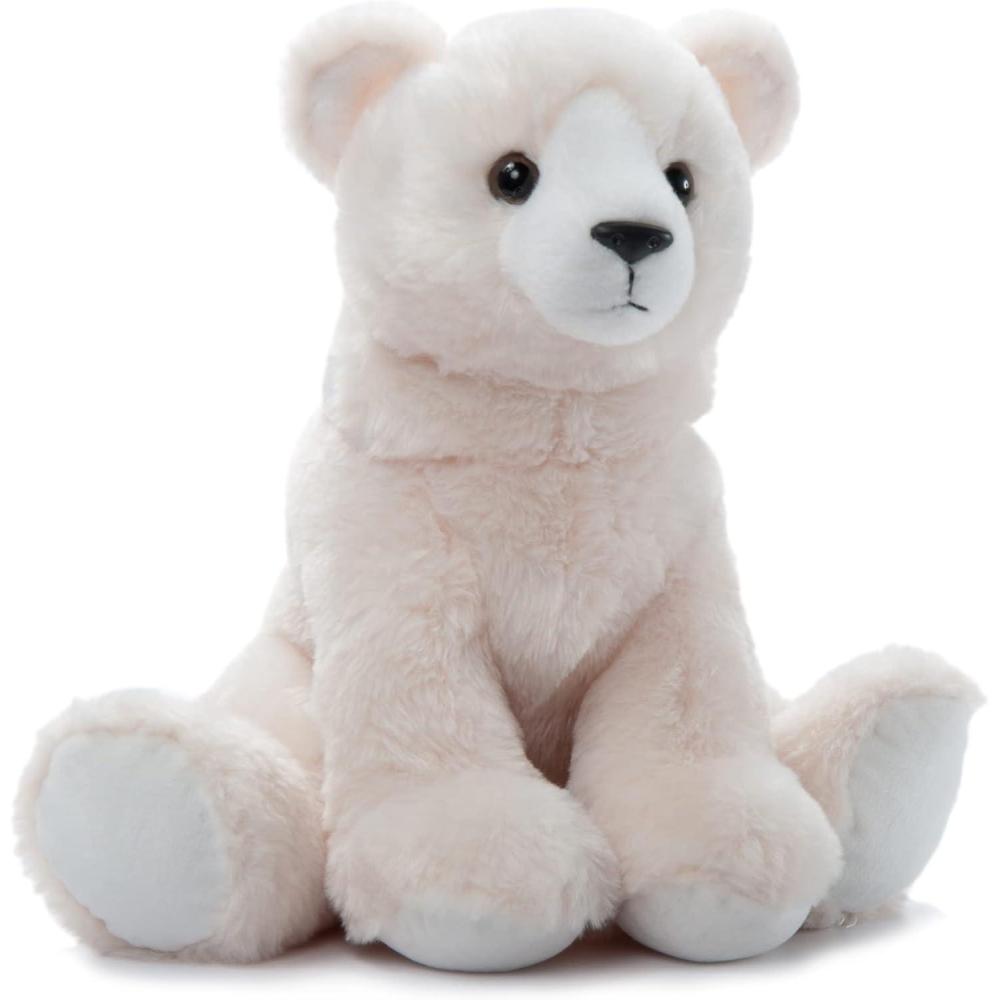 image:imageThe Petting Zoo Polar Bear Stuffed Animal Gifts for Kids Wild Onez Zoo Animals Polar Bear Plush Toy 12 inches
