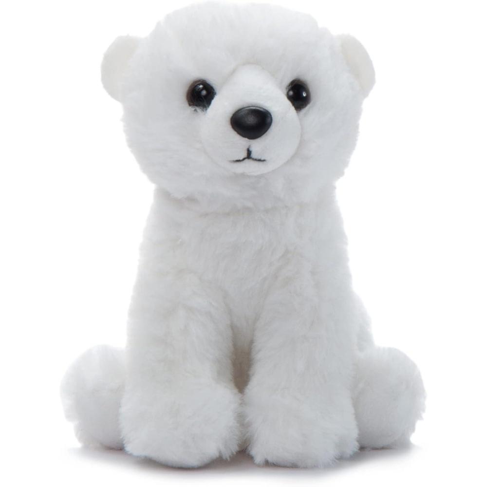 image:imageThe Petting Zoo Polar Bear Stuffed Animal Plushie Gifts for Kids Wild Onez Babiez Zoo Animals Polar Bear Plush Toy 6 inches6 in