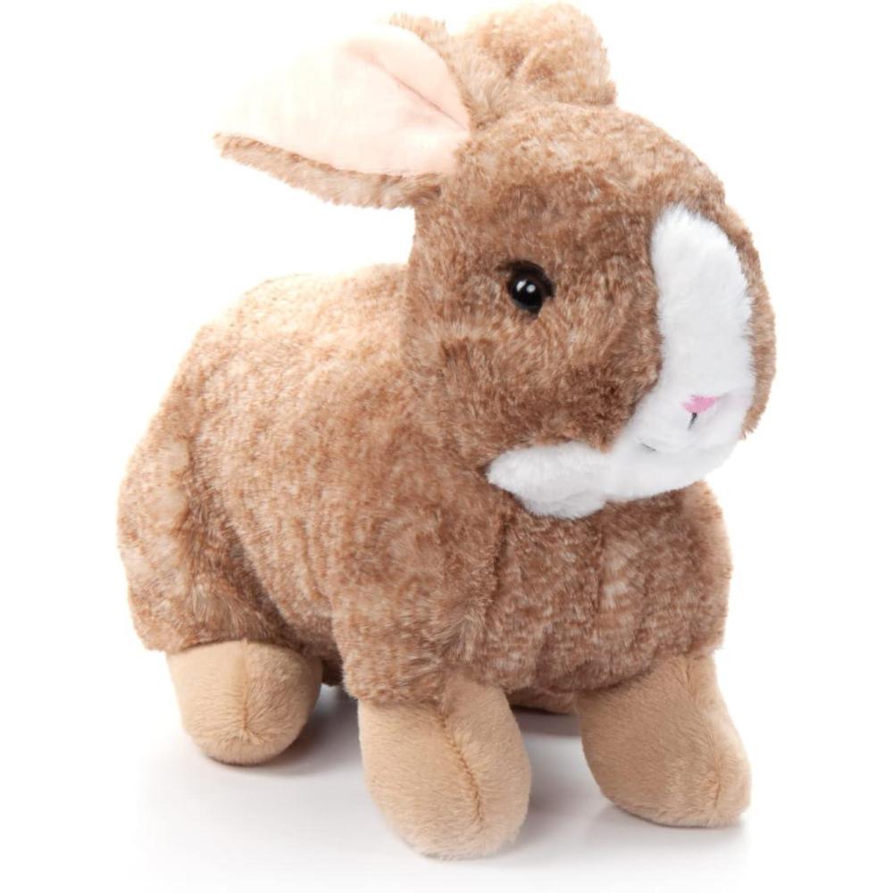 image:imageThe Petting Zoo Rabbit Stuffed Animal Plushie Gifts for Kids Wild Onez Wildlife Animals Brown Bunny Plush Toy 12 inches