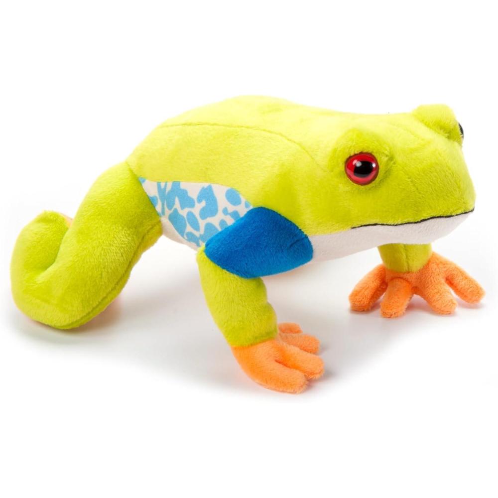 image:imageThe Petting Zoo RedEyed Tree Frog Stuffed Animal Plushie Gifts for Kids Wild Onez Wildlife Animals Tree Frog Plush Toy 9 inches