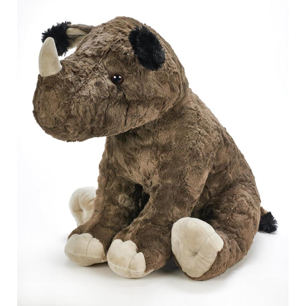 image:imageThe Petting Zoo Rhino Stuffed Animal Gifts for Kids Wild Onez Zoo Animals Jumbo Textured Rhino Plush Toy 20 inches