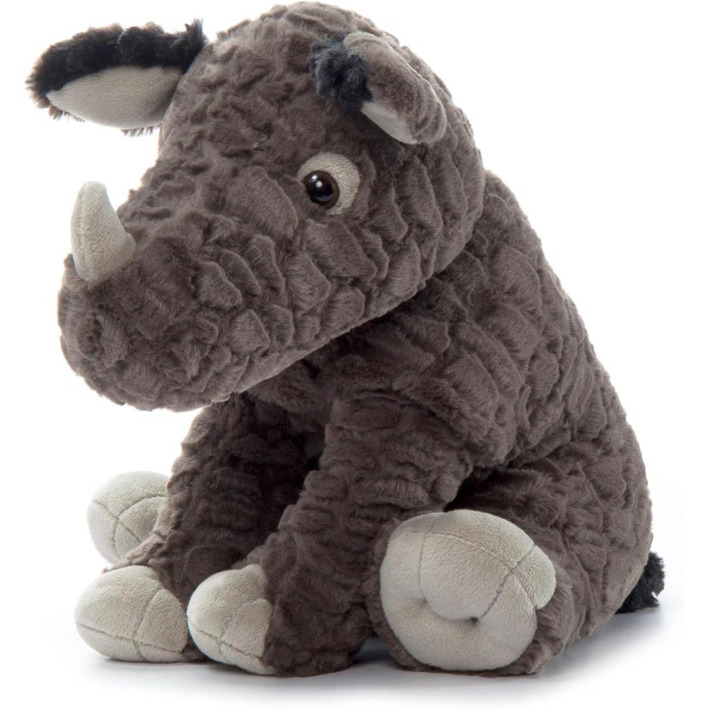 image:imageThe Petting Zoo Rhino Stuffed Animal Gifts for Kids Wild Onez Zoo Animals Rhino Plush Toy Sitting 12 inches