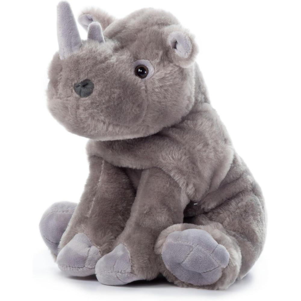 image:imageThe Petting Zoo Rhino Stuffed Animal Gifts for Kids Wild Onez Zoo Animals Southern Rhino Plush Toy 12 inches