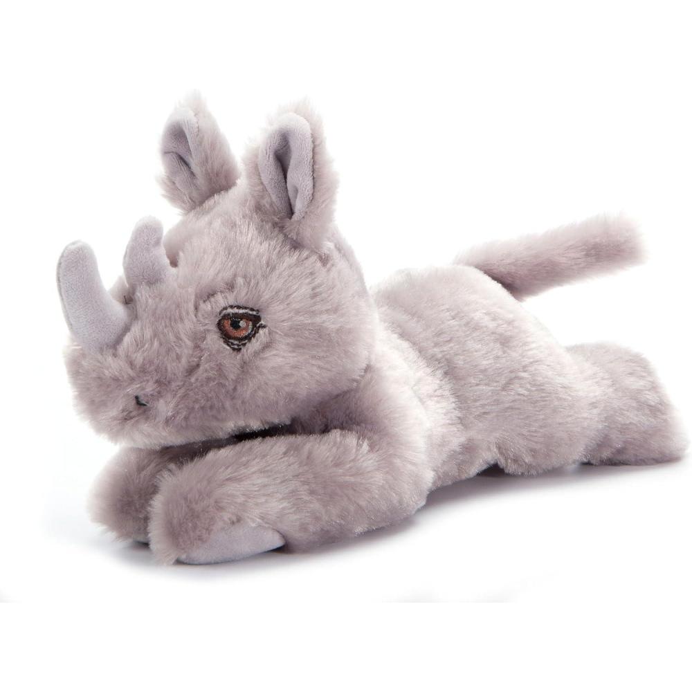 image:imageThe Petting Zoo Rhino Stuffed Animal Plushie Gifts for Kids Earth Keeperz Wildlife Animals Zoologee Grey Rhino Plush Toy 10 inches