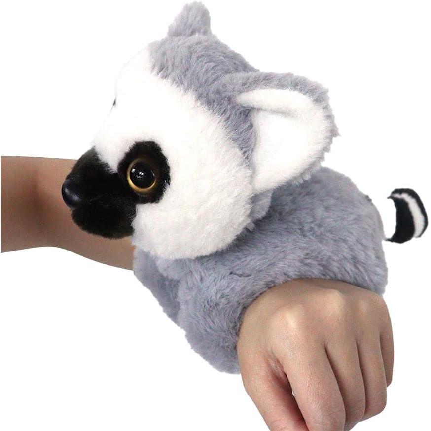 image:imageThe Petting Zoo Ring Tailed Lemur Stuffed Animal Plushie Slap Bracelet Gifts for Kids Slapstix Wildlife Animals Lemur Plush Toy 10 inches