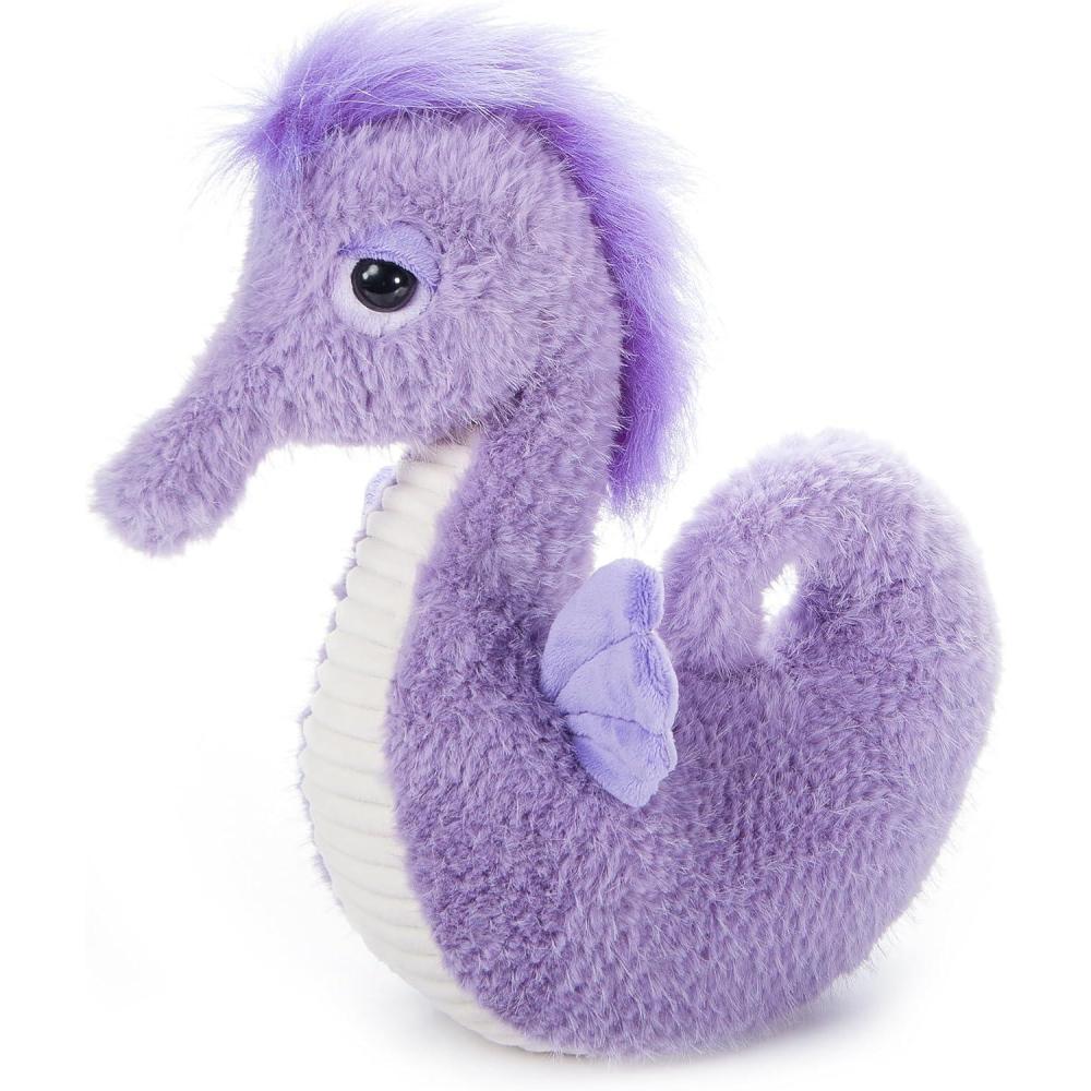 image:imageThe Petting Zoo Seahorse Stuffed Animal Plushie Gifts for Kids Fuzzlez Sealife Animals Purple Seahorse Plush Toy 12 Inches