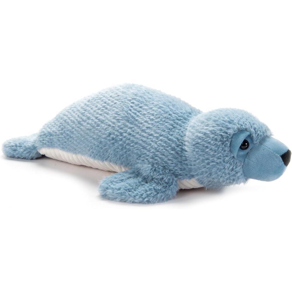 image:imageThe Petting Zoo Seal Stuffed Animal Plushie Gifts for Kids Fuzzlez Sealife Animals Blue Seal Plush Toy 20 Inches