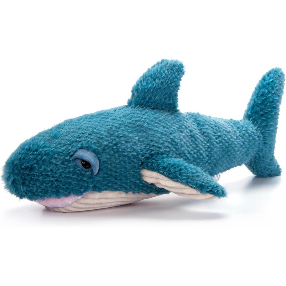 image:imageThe Petting Zoo Shark Stuffed Animal Plushie Gifts for Kids Fuzzlez Sealife Animals Blue Shark Plush Toy 17 inches