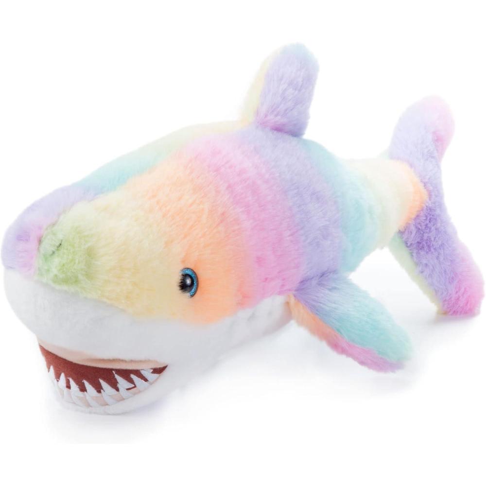image:imageThe Petting Zoo Shark Stuffed Animal Plushie Ombrez Ocean Animals Rainbow Shark Plush Toy 19 inches