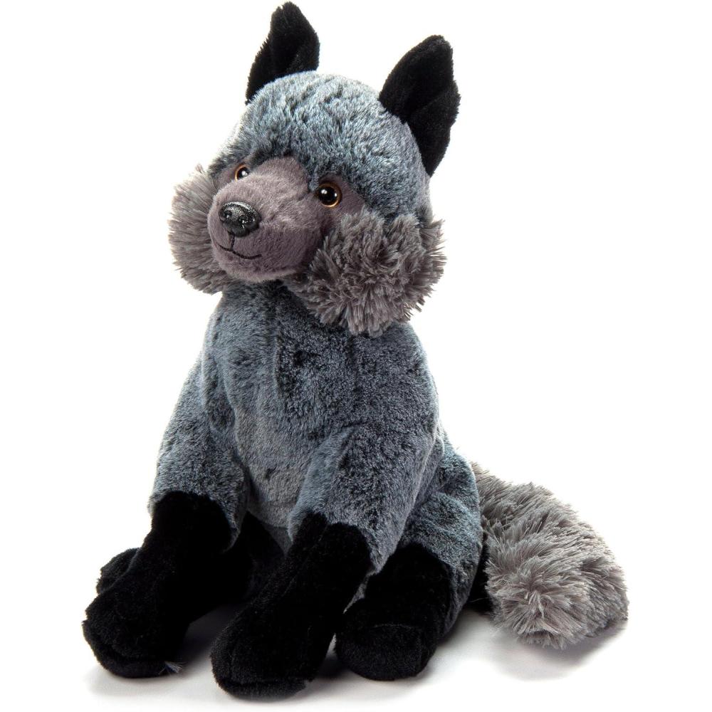 image:imageThe Petting Zoo Silver Fox Stuffed Animal Plushie Gifts for Kids Wild Onez Animals Fox Plush Toy 12 inches