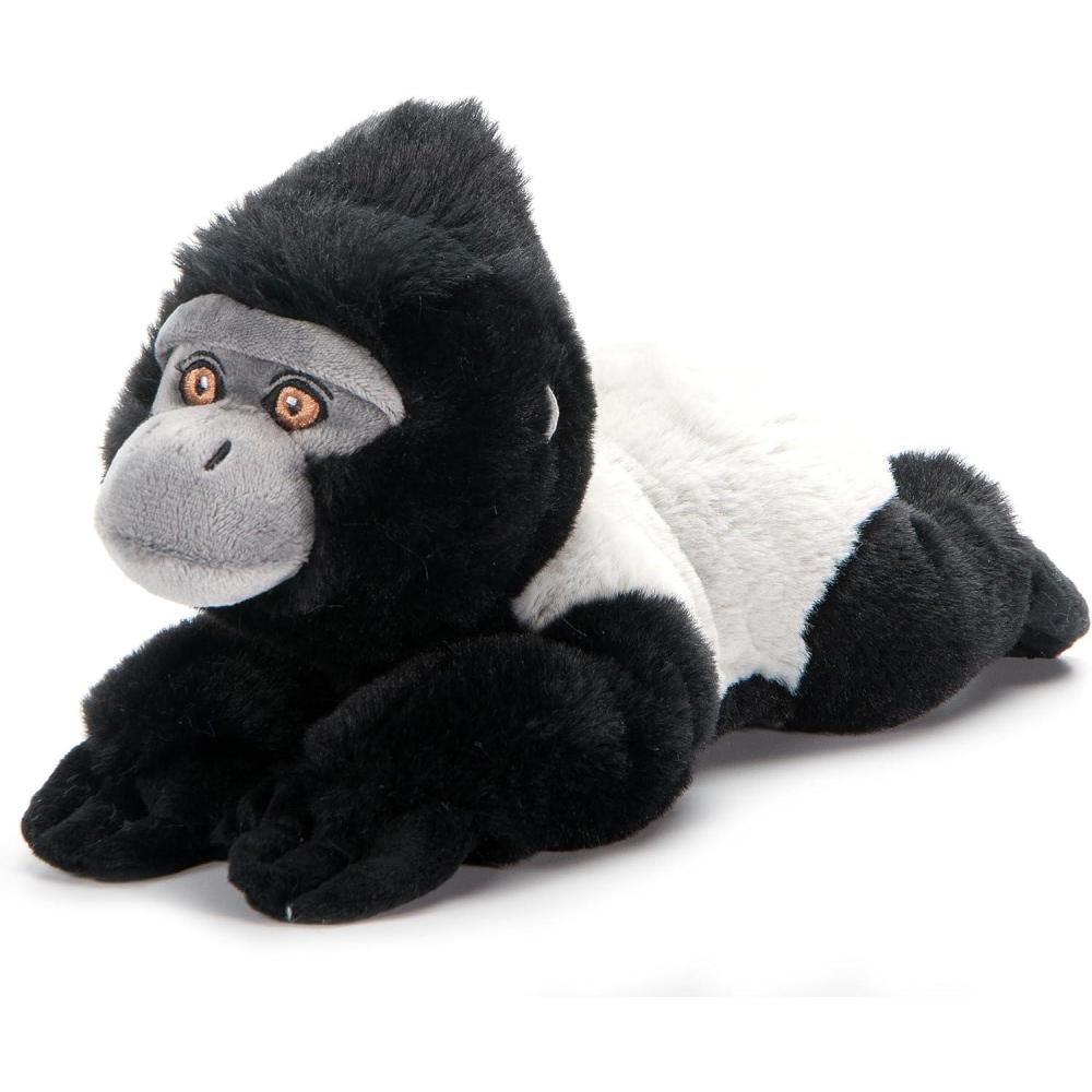 image:imageThe Petting Zoo Silverback Gorilla Stuffed Animal Plushie Gifts for Kids Earth Keeperz Wildlife Animals Zoologee Black Silverback Gorilla Plush Toy 10 inches