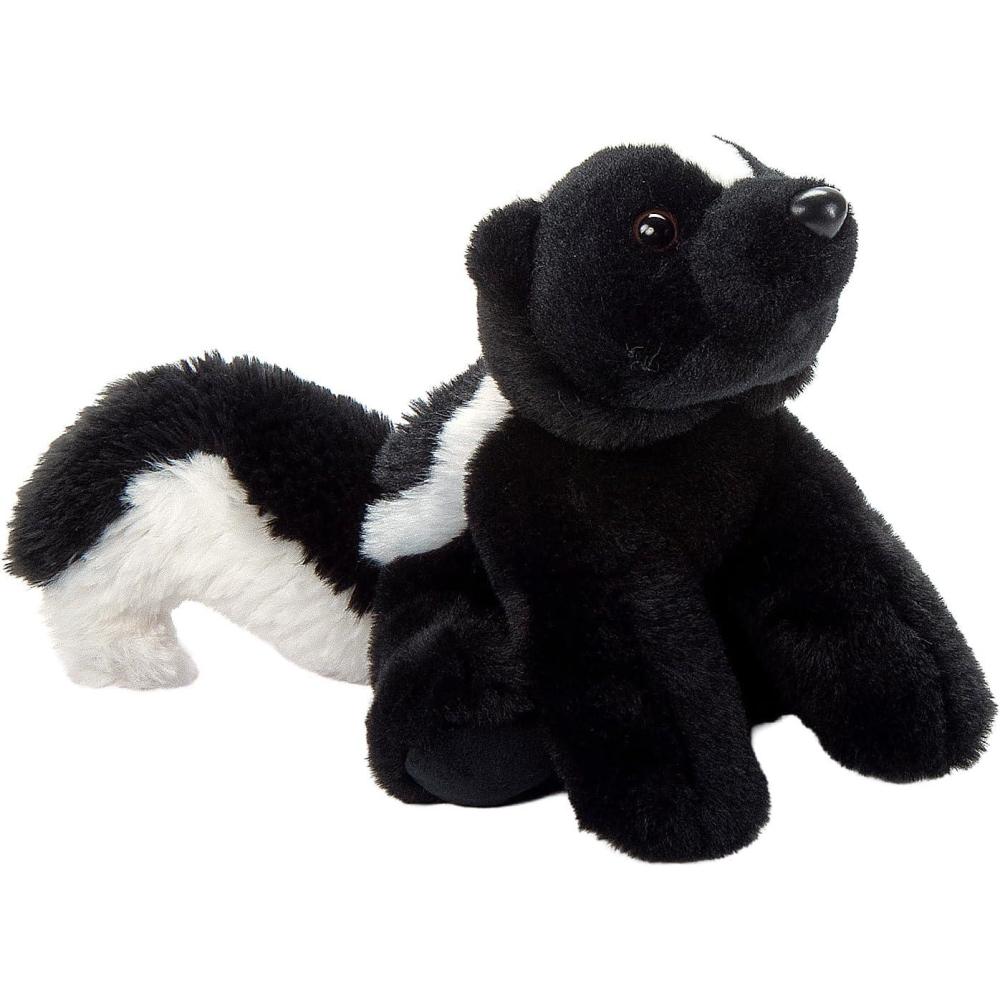 image:imageThe Petting Zoo Skunk Stuffed Animal Plushie Gifts for Kids Wild Onez Wildlife Animals Skunk Plush Toy 9 inches