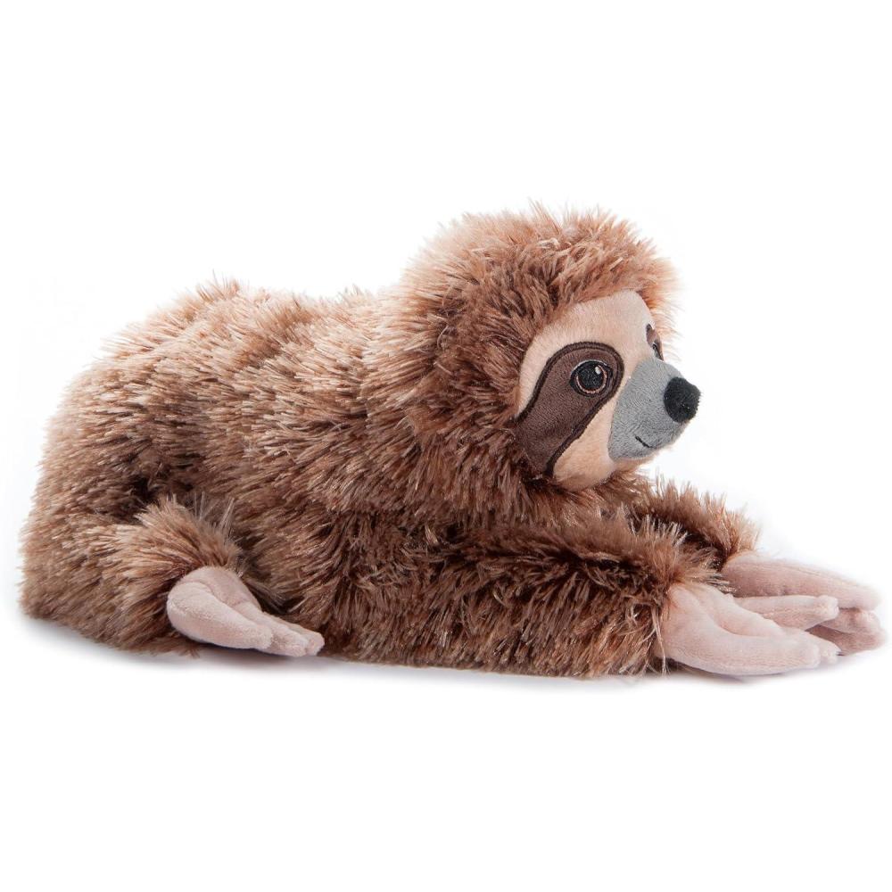 image:imageThe Petting Zoo Sloth Stuffed Animal Plushie Gifts for Kids Earth Keeperz Wildlife Animals Zoologee Brown Sloth Plush Toy 14 inches