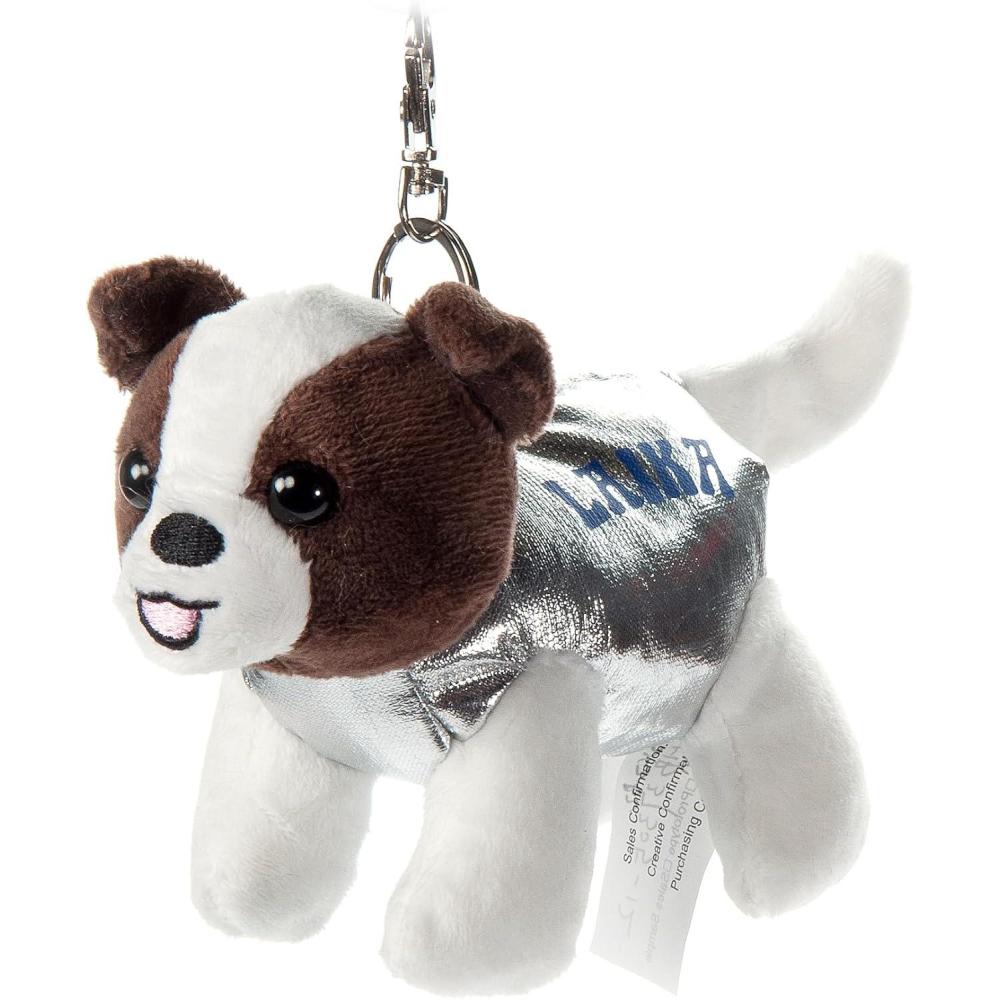 image:imageThe Petting Zoo Space Dog Stuffed Animal Plushie Bookbag Clip Gifts for Kids Backpack Clips Animals Space Dog Plush Toy 5 inches