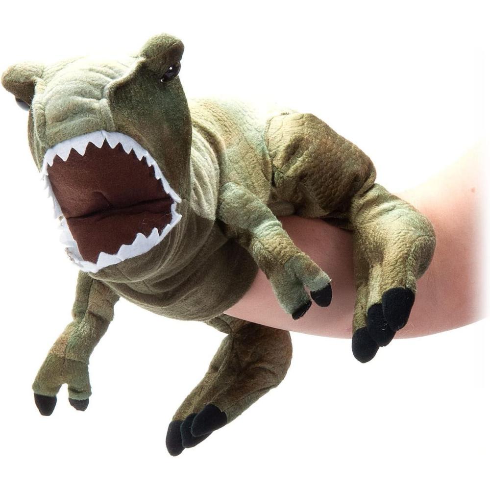 image:imageThe Petting Zoo TRex Hand Puppet Stuffed Animal Plushie Gifts for Kids Puppetz Animals ZOOLOGEE Dinosaur Interactive Puppets Plush Toy 27 Inches