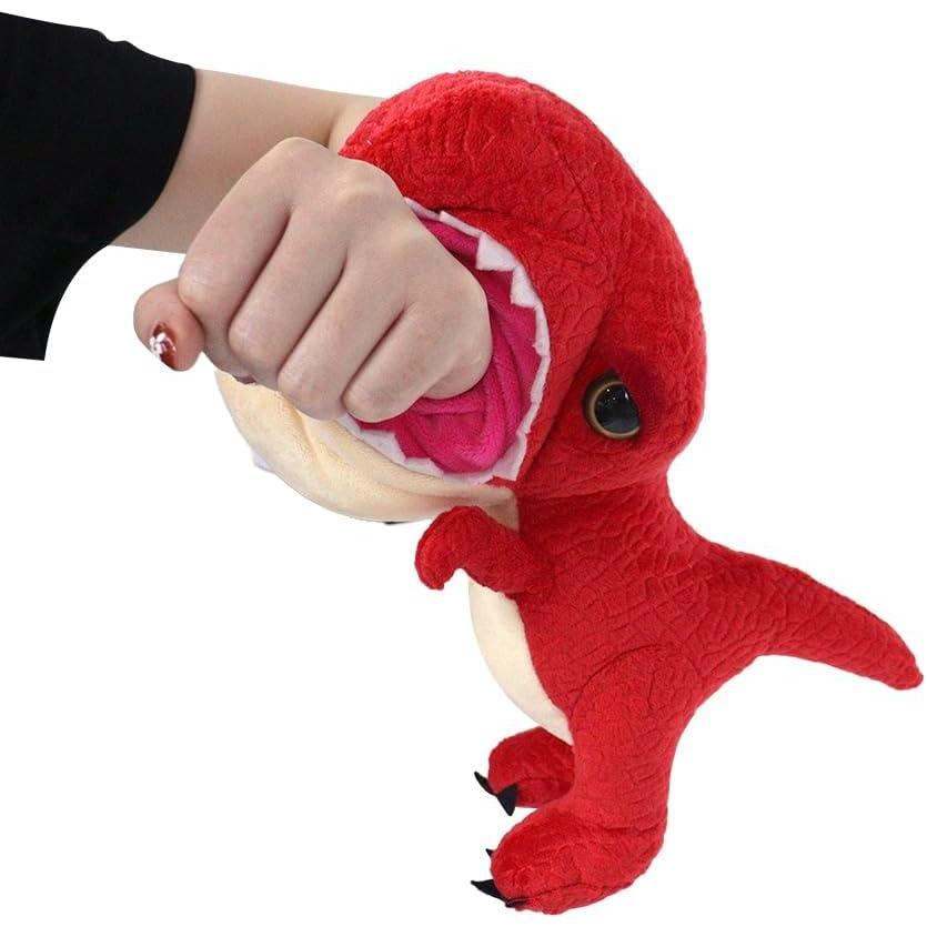 image:imageThe Petting Zoo TRex Stuffed Animal Plushie Slap Bracelet Gifts for Kids Slapstix Animals Red TRex Dinosaur Plush Toy 10 inches