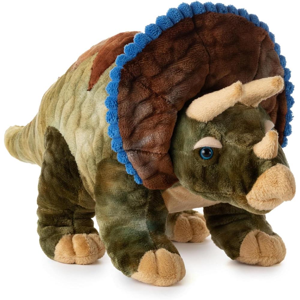 image:imageThe Petting Zoo Triceratops Stuffed Animal Plushie Gift for Kids Dinosaur Animals Triceratops Dinosaur Plush Toy 16 inches